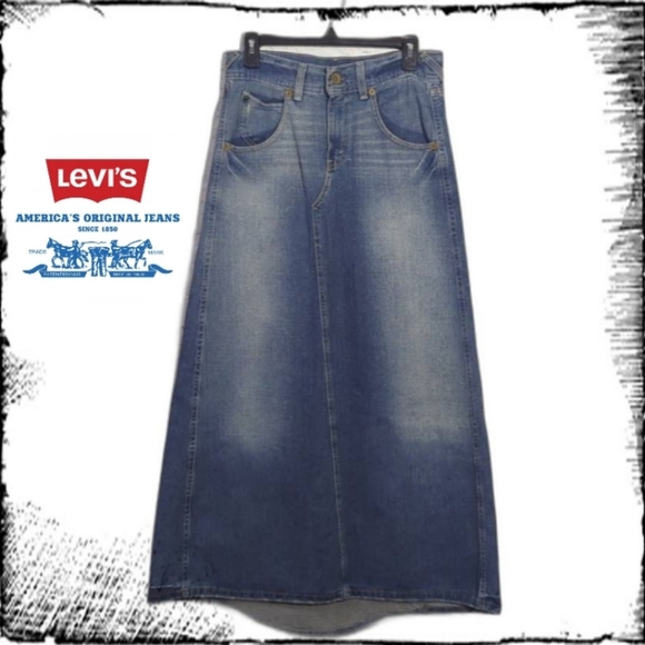 Levi's Dresses & Skirts - Vintage Levi's Denim Maxi Skirt